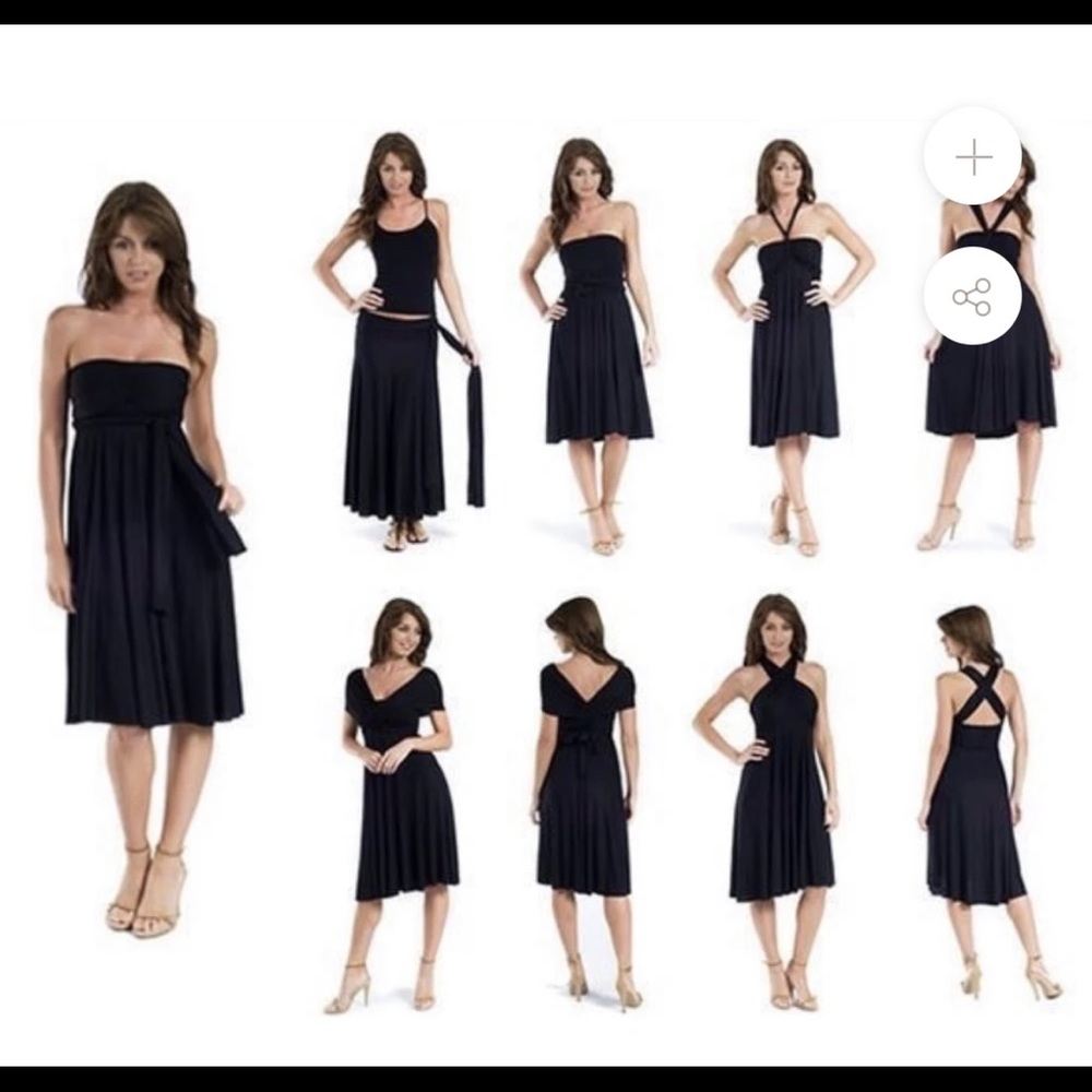 Black Elan Eight Way Convertible Dress